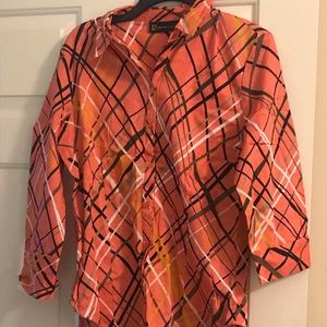 New York and Company Antique Rose Blouse Medium